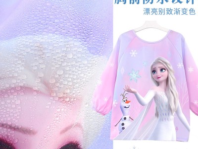 迪士尼儿童罩衣女童春秋季防水防脏