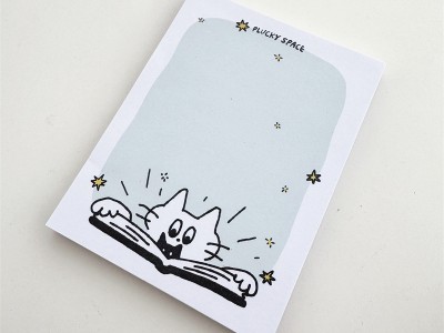 韩国pluckspace 同款黑猫便签 ins热
