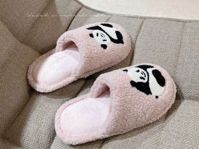 家居熊猫拖鞋室内拖鞋女家居一对静