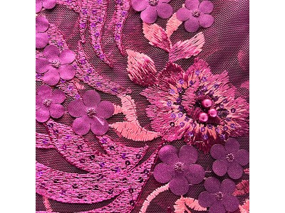 激光贴花亮片绣 舞台服装礼服贴花亮