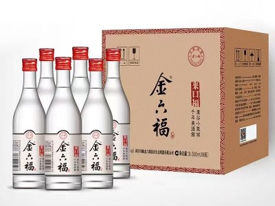 金六福 来口福 52度白酒500ml*6瓶整