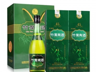山西杏花村产地 45度牧童露酒竹叶青
