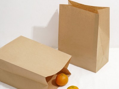 牛皮纸打包袋方底袋定做收纳袋食品