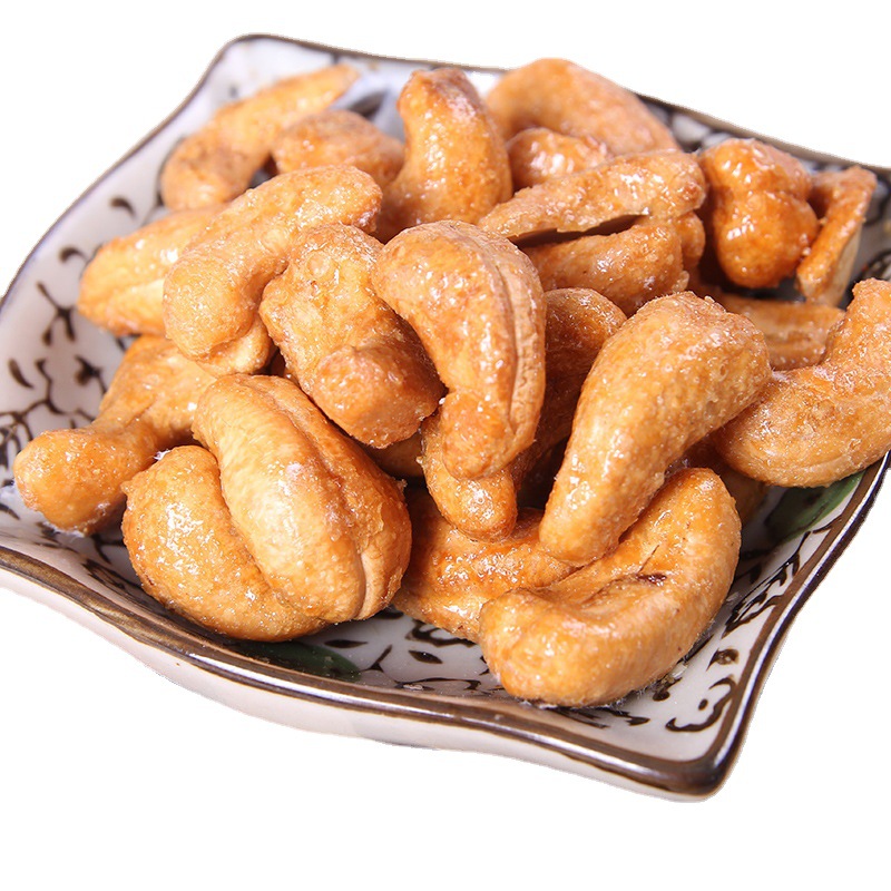 炭烧腰果仁500g/袋休闲食品烘烤坚果炒货孕妇零食箱装散货