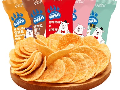 阿婆家的一元零食有点笑料薯片网红