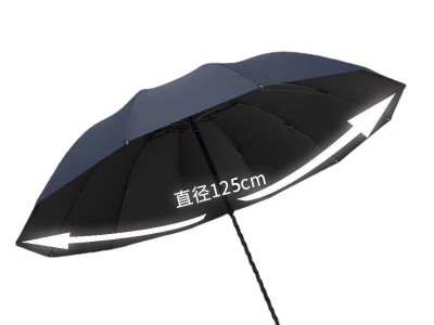 超大号雨伞加大三人黑胶防晒遮阳伞1