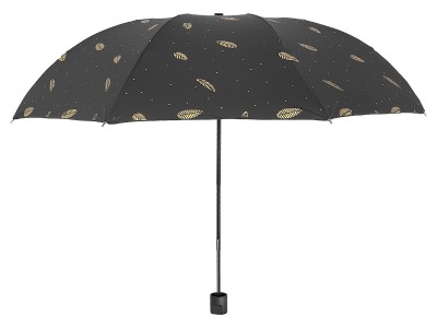 热销创意烫金伞晴雨两用三折伞防晒