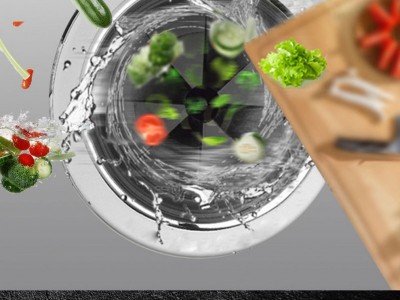 整机双层静音家用厨房食物垃圾处理