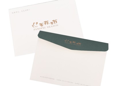单色双色彩信封印刷设计批发定制log