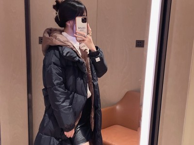 Max家秋冬新款美拉德风过膝长款羽绒
