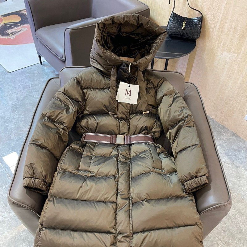 美拉德风女装秋冬新款羽绒服冬季连帽加厚白鹅绒保暖外套max家