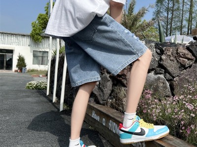 外贸新款男士宽松裤子男夏季潮牌破