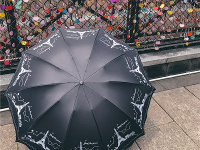 十骨双人三折晴雨伞加大加固花系雨