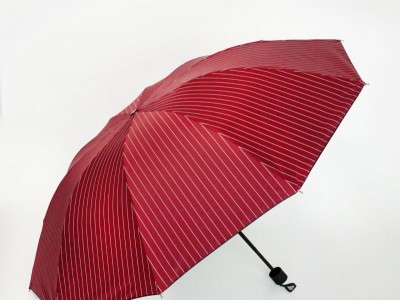 太阳伞晴雨遮阳防雨伞10骨经典条纹