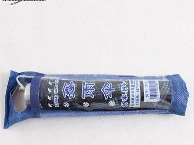 工厂直销三折格子布晴雨伞男士商务