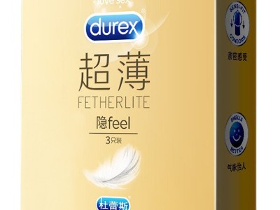 杜蕾/斯避孕套超薄隐feel3只安全套