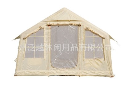网红户外野炊帐篷野营多人充气折叠