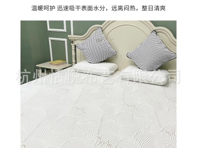 厂家批发涤纶针织提花床垫布 床垫保