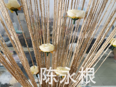 特价外贸玫瑰花银丝线帘窗帘门帘加