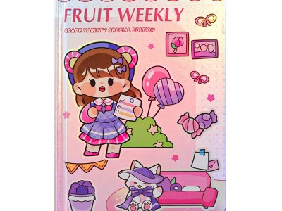 32k新款镭射笔记本卡通少女心手账本