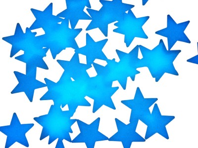 夜光粉制作3厘米夜光星星贴可移除贴