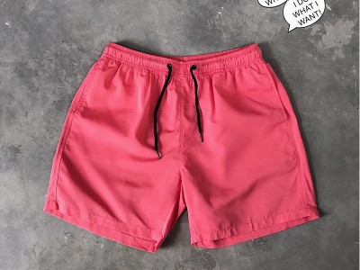 夏季粉色短裤男潮牌ins穿搭休闲宽松