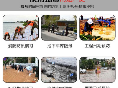 防汛专用沙袋堵水加密帆布沙袋消防