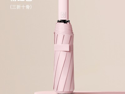 纯色简约手柄小清新简约雨伞定制log
