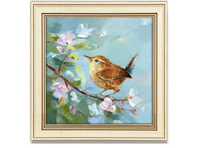 美式花鸟装饰画沙发客厅卧室挂画有