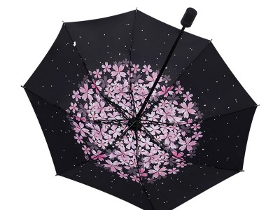 双层超强防晒黑胶小黑伞太阳伞防紫
