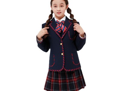 蓝挺儿童西装秋学院英伦风小外套儿