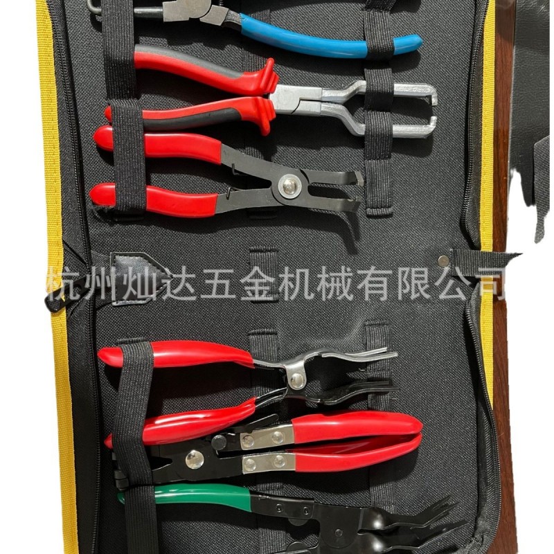 生产拆卸钳分离钳圆钉钳汽油管拆卸钳卡箍钳卡扣钳6件套汽修工具