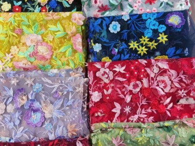 立体婚纱服装面料