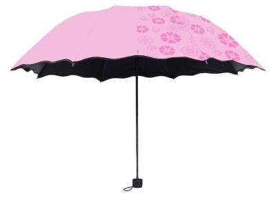 遇水开花雨伞批发晴雨伞手动折叠伞