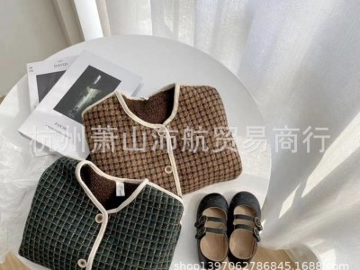 厂家直销2021爆款粗纺提花呢格子毛