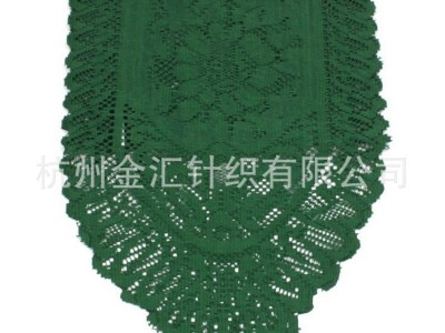 无吊球圣诞节桌旗三色经编蕾丝桌旗