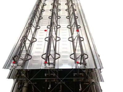 0.8厚镀锌底板 带钢筋楼承板V型 免