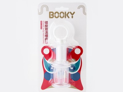 布奇BOOKY婴儿针筒式喂药器硅胶双流