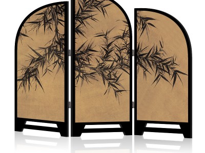 中古风桌面屏风摆画创意玄关柜摆台