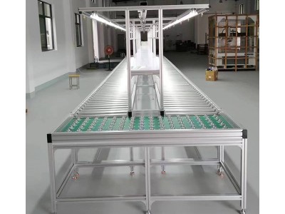 定制无动力滚筒流水线铝型材万向球