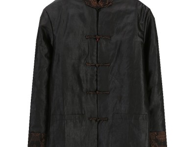 古丝路中式服装男冬装唐装棉衣真丝