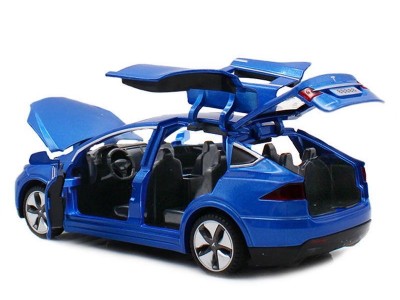吃鸡同款特斯拉model3X合金车模型和