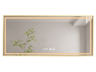 方形铝合金框智能镜  led触屏防雾带
