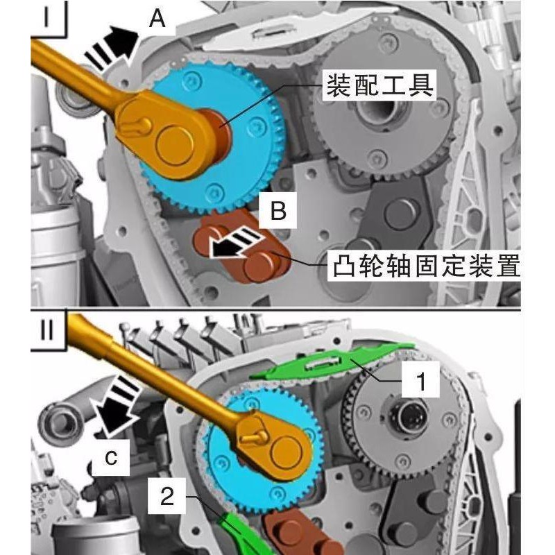 大众奥迪1.8T2.0T帕沙特迈腾CCA6A4LQ5昊锐EA888发动机正时工具