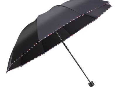 10骨黑胶伞升级加大晴雨两用折叠商