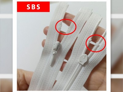 SBS拉链4号尼龙开口防爆束胸衣针织