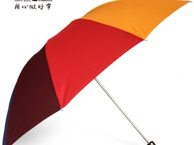 大号十骨折叠彩虹伞手动三折晴雨伞