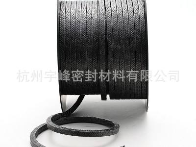 黑四氟盘根改性四氟盘根铁氟龙PTFE