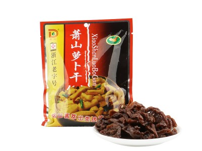 党山酱萃 萧山萝卜干128g袋装酱腌菜