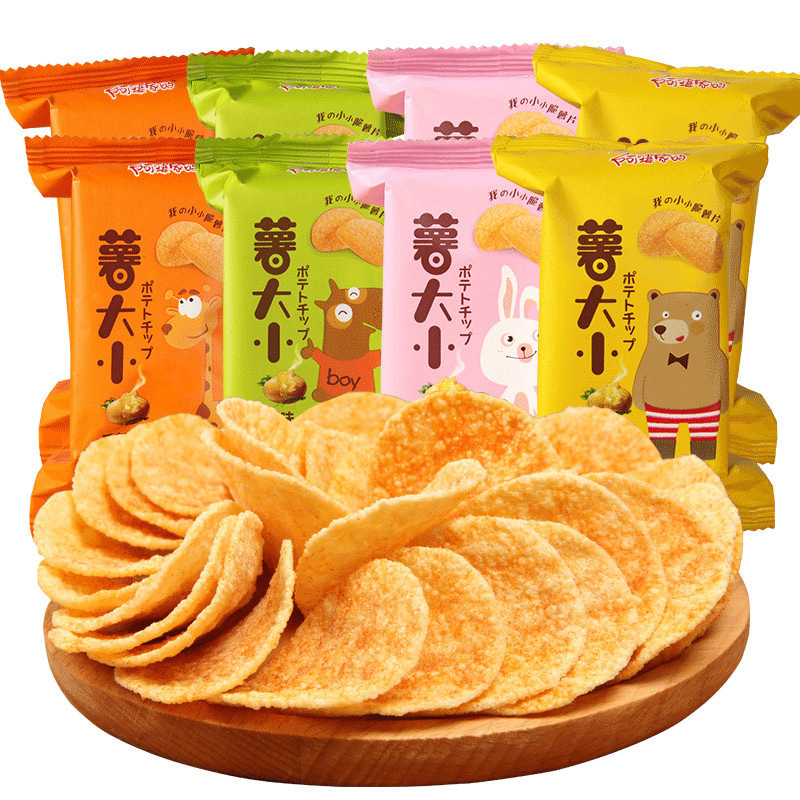 【一件代发】阿婆家的薯大小薯片休闲网红小零食小食品厂家批发